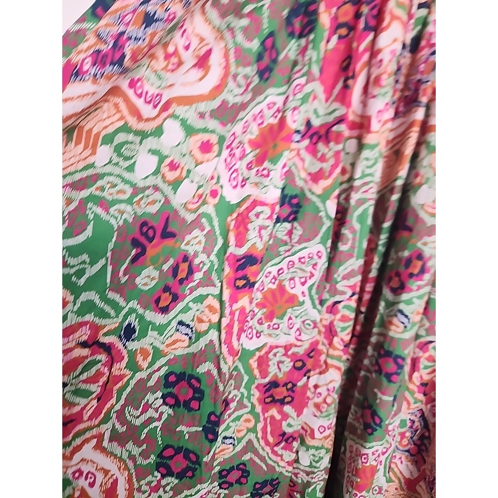 Cleobella Womens XL Reza Panama Midi Dress Floral w/pockets bow detail at bust - Picture 3 of 10
